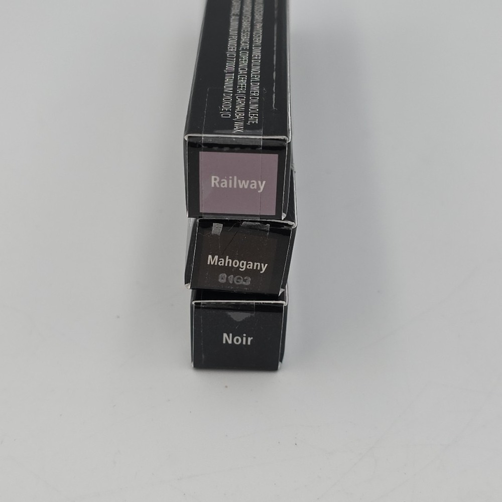 Color Street Gel Eyeliner Lot Of 3 Mahogany,Railway,& Noir New In Box